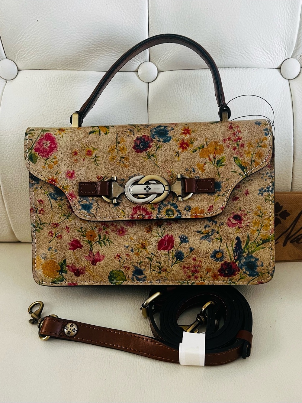 NWT PATRICIA NASH PORCILI TOP HANDLE CROSSBODY BAG